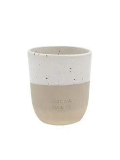 Becher in Weiß/ Beige - 320 ml