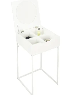 Beistelltisch "Abbott" in Weiß - (B)45 x (H)77 x (T)45 cm