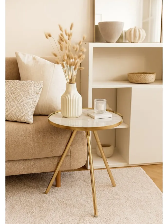 Beistelltisch Anke in messingfarben