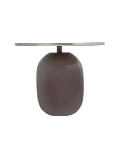 Beistelltisch Art Deco in grau - silber