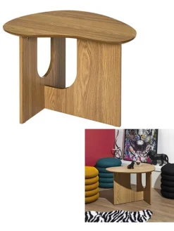 Beistelltisch ''Calypso'' in Hellbraun - (B)60 x (H)42 x (T)48 cm