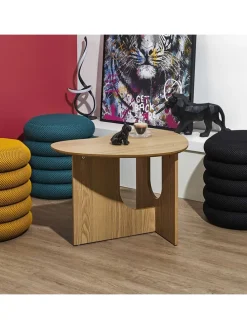 Beistelltisch ''Calypso'' in Hellbraun - (B)60 x (H)42 x (T)48 cm