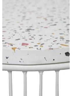 Beistelltisch "Cap" in Weiß - (H)50 x Ø 20 cm