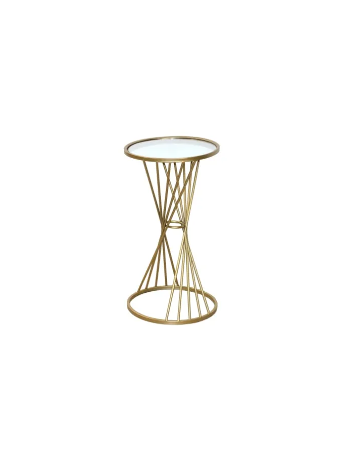 Beistelltisch Chis in goldfarben