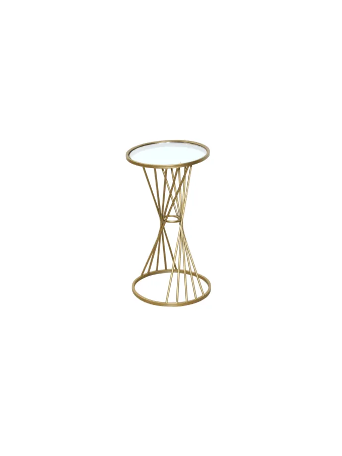 Beistelltisch Chis in goldfarben