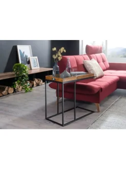 Beistelltisch in Braun / Sheesham / 34x70x65