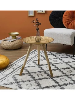 Beistelltisch in Gold - (H)42 x Ø 40 cm