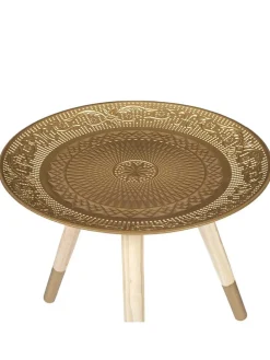 Beistelltisch in Gold - (H)42 x Ø 40 cm