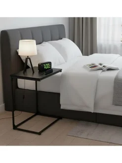 Beistelltisch in Schwarz - (B)55 x (H)66 x (T)35 cm