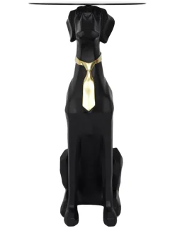 Beistelltisch in Schwarz - (H)66 x Ø 40 cm