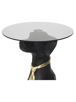 Beistelltisch in Schwarz - (H)66 x Ø 40 cm