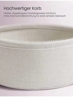 Beistelltisch in Weiß/ Rosa - (H)50 x Ø 45 cm