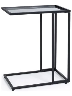 Beistelltisch ''Niklas'' in Schwarz - (B)48 x (H)60 x (T)30 cm