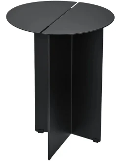 Beistelltisch "Oru" in Schwarz - (H)47 x Ø 35 cm