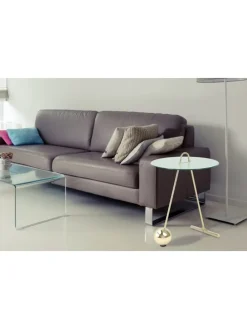 Beistelltisch Pendulum in gold - weiß