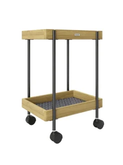 Beistelltisch/ Servierwagen "NANCY" in Bambus - (B)46 x (H)57 x (T)30 cm