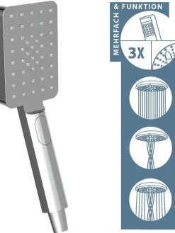 Überkopfbrauseset "Silver Rain" in Chrom