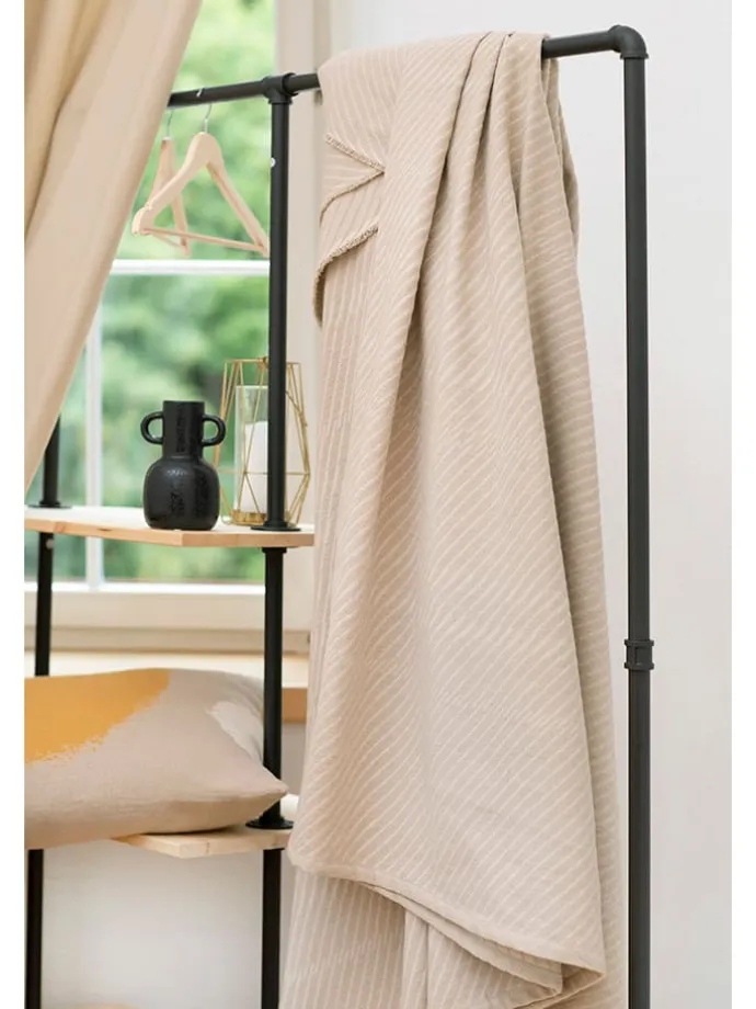 Überwurf "Riva - Diagonale" in Beige