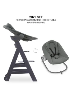 Beta Plus Dark Grey 5-tlg. Newborn Set - in grau