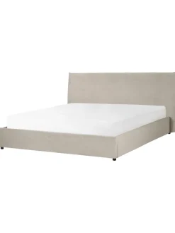 Bettgestell LAVAUR in Beige - (W) 203 x (H) 100 x (L) 220 cm