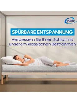 Bettgestell mit Lattenrost PYXIS in Natur