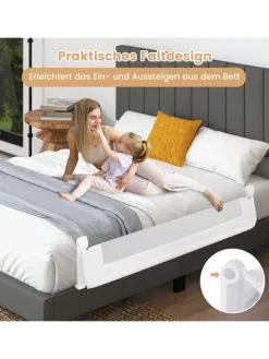 Bettgitter 150cm in Weiß