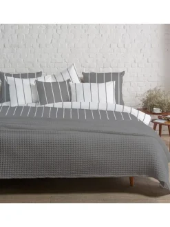 Bettwäsche Fine Stripes in grau