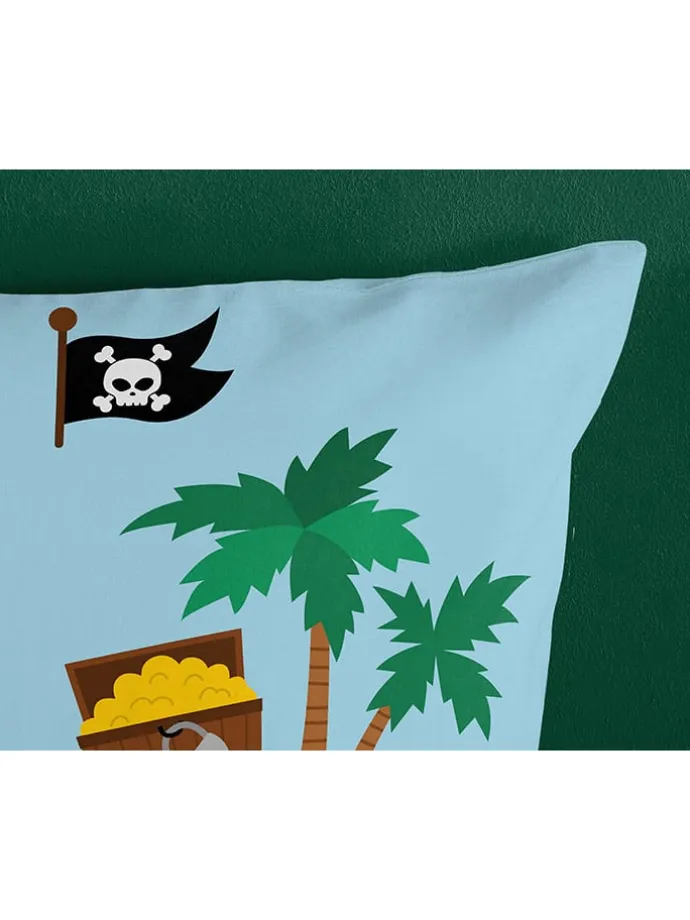 Bettwäsche-Set "Caribbean" in Mint/ Rot