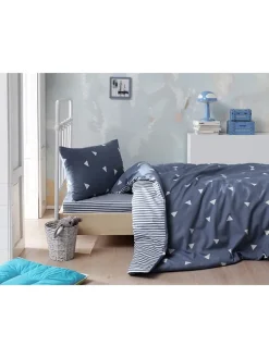 Bettwäsche-Set "Ücgen" in Dunkelblau