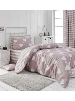 Bettwäsche-Set "Herz" in Rosa