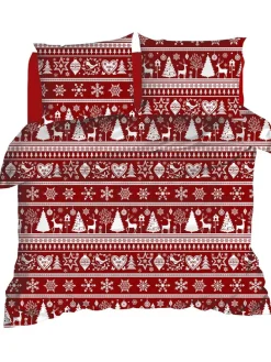 Bettwäsche-Set in Rot