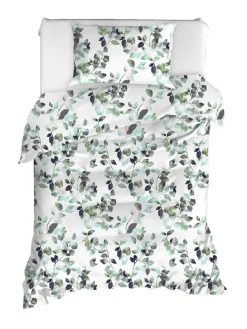 Bettwäsche-Set in Weiß/ Grün in Weiß/ Grün
