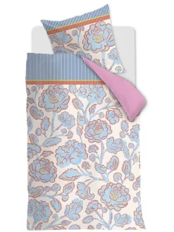 Bettwäsche-Set ''Jazmin'' in Weiß/ Rosa/ Hellblau