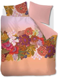 Bettwäsche-Set ''Livia'' in Apricot/ Bunt