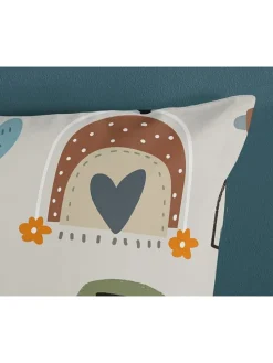 Bettwäsche-Set "Move" in Beige/ Bunt