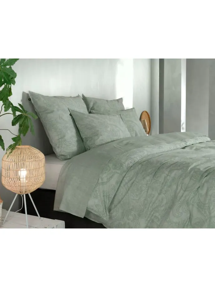 Bettwäsche-Set "Paisley di Lino" in Grün