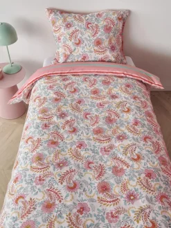 Bettwäsche-Set ''Ruby'' in Hellblau/ Rosa