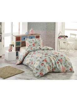 Bettwäsche-Set "Sandiego" in Türkis/ Rosa