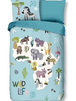 Bettwäsche-Set "Wildlife" in Blau