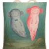 Beuteltasche Axolotl Liebe Design ohne Spruch in Weiß