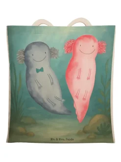 Beuteltasche Axolotl Liebe Design ohne Spruch in Weiß