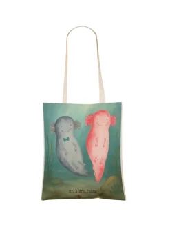 Beuteltasche Axolotl Liebe Design ohne Spruch in Weiß