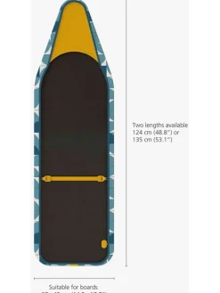 Bügelbrettbezug in Blau - (B)45 x (H)124 x (T)3 cm