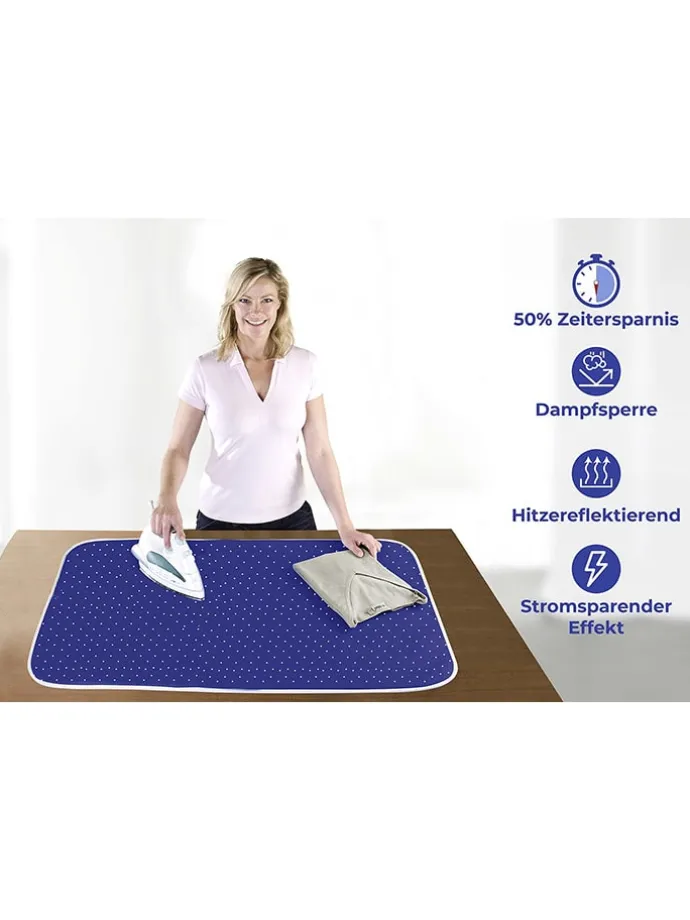 Bügeldecke "Maximex" in Dunkelblau - (L)130 x (B)65 cm