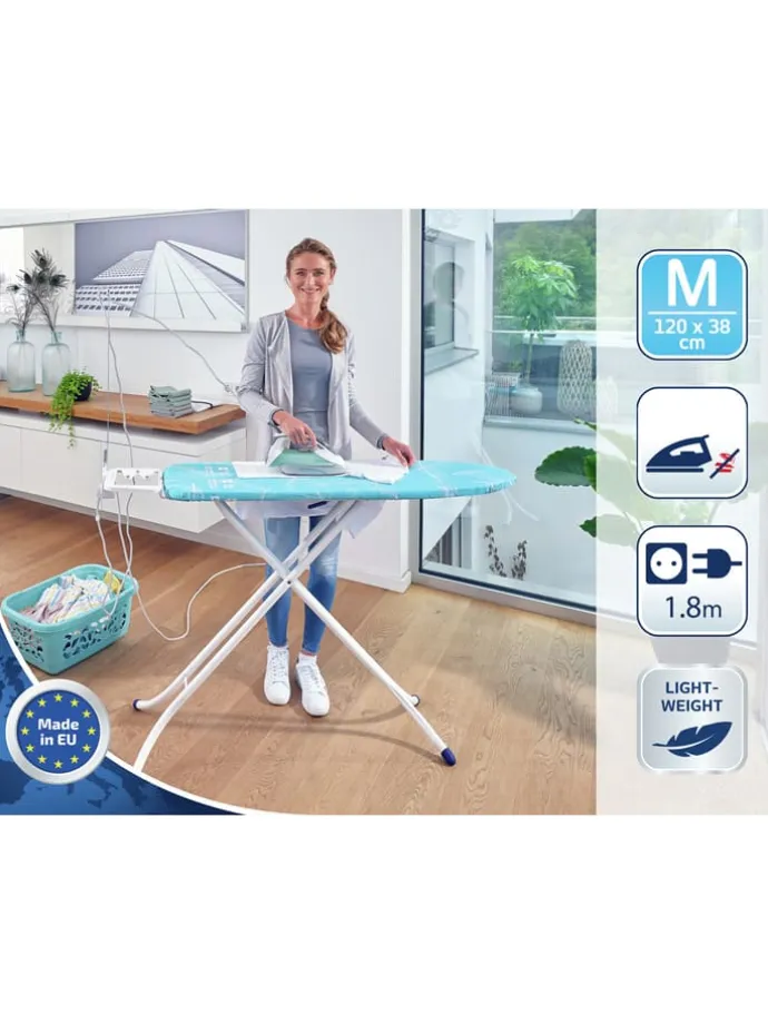 Bügeltisch "Air Board M Compact Plus" in Türkis/ Weiß