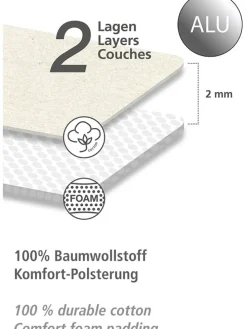 Bügeltischbezug in Silber - (L)140 x (B)48 cm