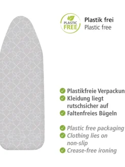 Bügeltischbezug in Silber - (L)140 x (B)48 cm