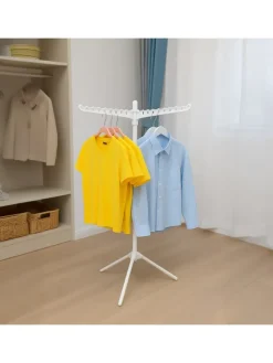 Bügelwäscheständer in Schwarz - (H)143 x Ø 56 cm