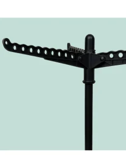 Bügelwäscheständer in Schwarz - (H)143 x Ø 56 cm