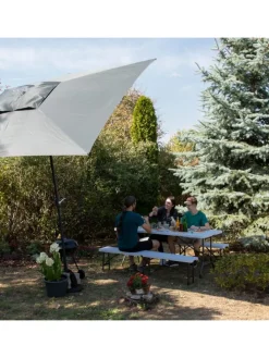 Bierzeltgarnitur in Weiß